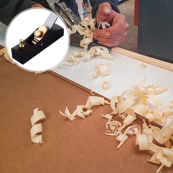 STOBOK Planer for Woodworking Black Synthetic Materials 1Pack