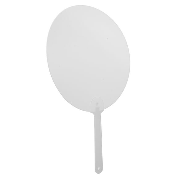 NIAIZEK Diy Sublimation Handheld Fan Round White Pet 1Pcs 10.8X6.9X0.1In