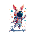 thumbnail image 3 of cartoon Rabbit Astronaut Stickers, Waterproof Rabbit Astronaut Sticker for Water Bottle Laptop Phone Cases Planner Skateboard Luggage Helmet Party Favor Decor, Ideal for Adults Teens Teacher Rewards, 3 of 9