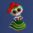 thumbnail image 2 of CafePress - El Dia De Los Muertos Skeleton Girl Maternity T Sh - Maternity Dark T-Shirt, 2 of 3