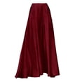 thumbnail image 4 of Llgiddwo Maxi Skirts for Women Fashion High Waisted Satin Skirt with Pocket Business Casual Work Office Long Skirts for Women, 4 of 4