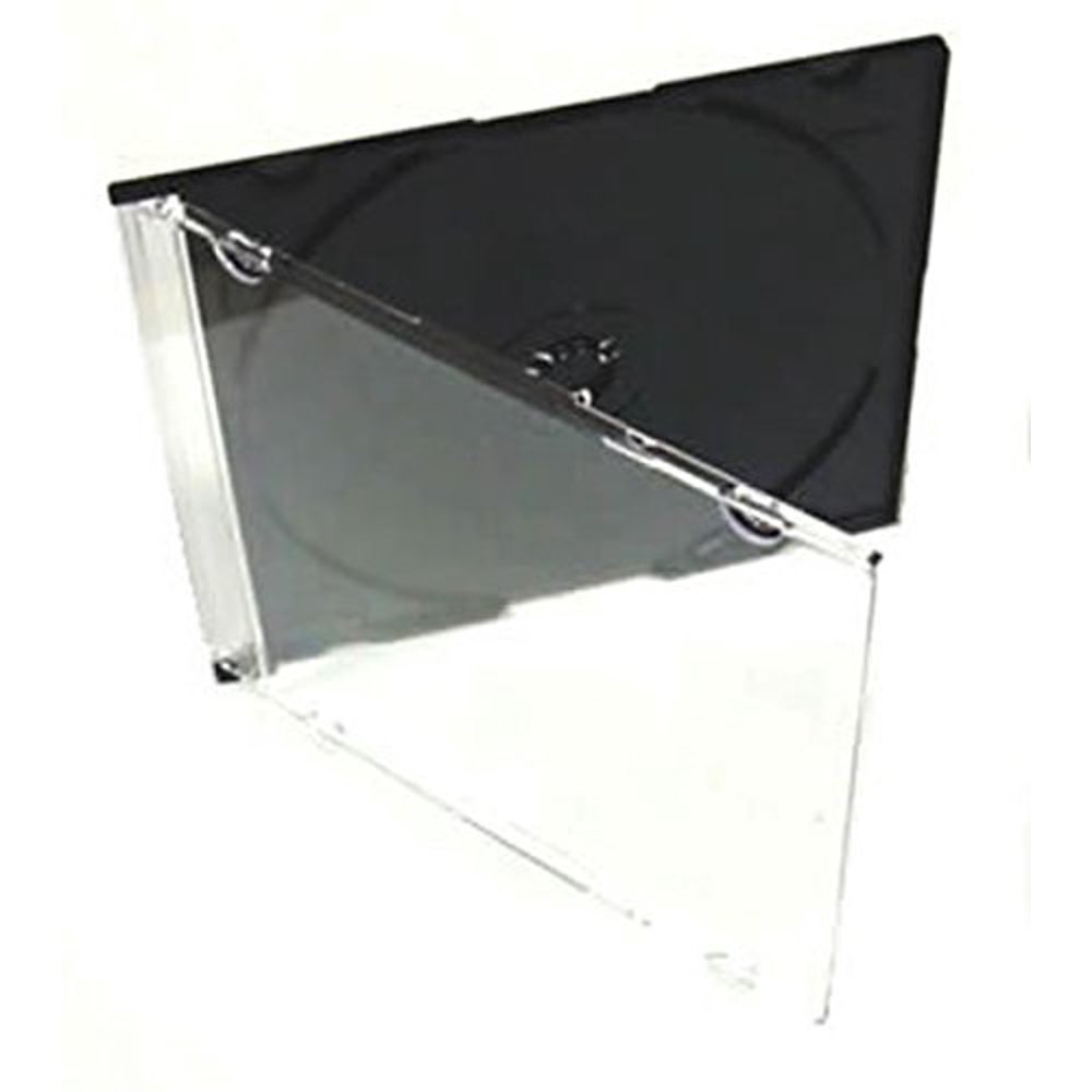 Slim CD Jewel Case Black Premium, 100Pack