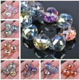 thumbnail image 2 of U8MO 10pcs 20mm Big Round Faceted Crystal Glass Ball Loose Beads for Jewelry Making-Blue Colorized, 2 of 5