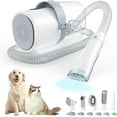 thumbnail image 1 of cnv 5-in-1 Pet Grooming Vacuum Kit with Low Noise Cordless Clippers, 2.5L Dust Cup, 3 Suction Modes, and 5 Professional Grooming Tools for Dogs, Cats, and Other Pets – White, 1 of 5