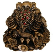 Feng Shui Frog, Money Frog, Three-Legged Toad with Chinese Coins