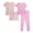 Butterflies/Dessert, variant on Sweet & Sassy Girls Pajama Set Super Soft Sleep Shirt and Pajama Pants Scrunchie 4 Piece