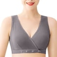 thumbnail image 2 of Sakmal Breastfeeding Women's Nursing Bras Push Up Bralette Support Cotton Crop Top for Women L, 2 of 7