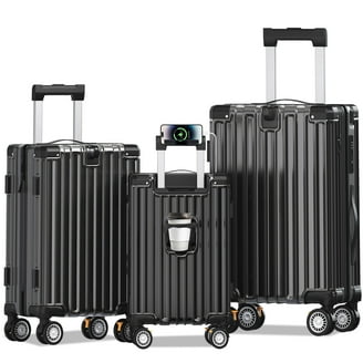 Ginza Travel Lightweight 3 Piece Hard Shell Luggage Set with