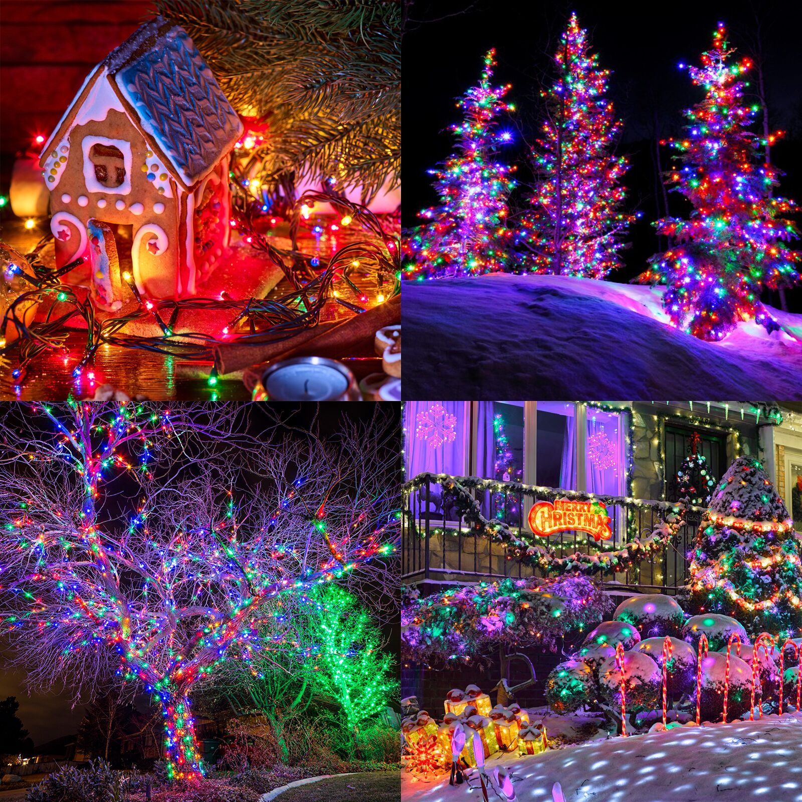 Toodour 82-Foot 200-LED Christmas String Lights, Multicolor photo 7