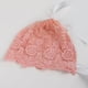thumbnail image 2 of Sombrero ajustable con lazo de seda y encaje para niña recién nacida (rosa), 2 of 5