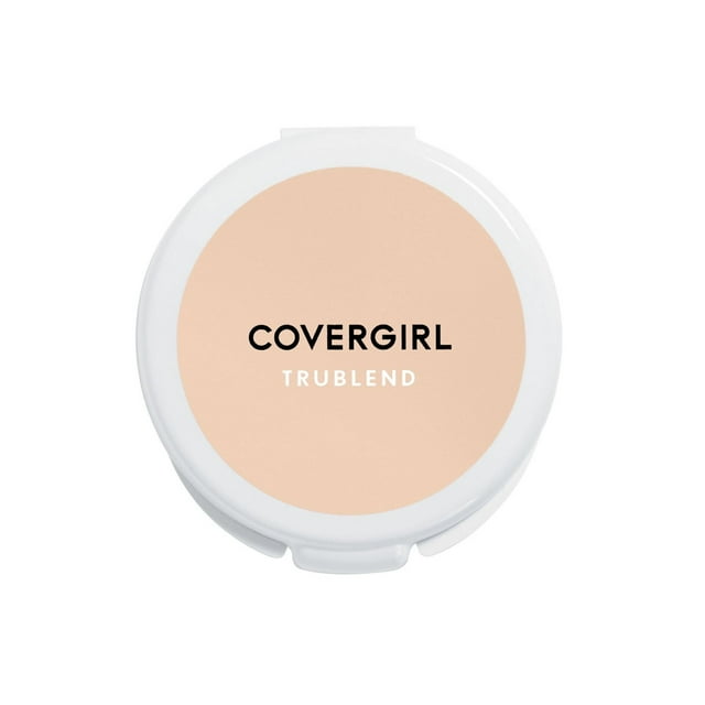 COVERGIRL TruBlend Mineral Pressed Powder, Natural Finish, Oil Control, Blurs Pores, Lightweight, Flawless, 100% Cruelty-Free