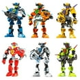 thumbnail image 2 of Gprince Star Warrior Soldiers Bionicle HeroFactory Building Blocks Robot Figures Building Bricks For Kids Toys, 2 of 9
