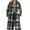 Black, variant on purcolt Women's Long Plaid Flannel Shackets Long Sleeve Button Down Long Shirts Jacket Fall Boyfriend Oversized Coats