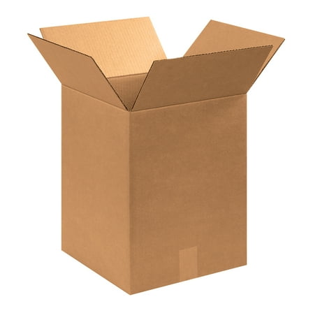 The Packaging Wholesalers Corrugated Boxes 12" x 12" x 16" Kraft 25/Bundle BS121216