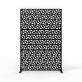 thumbnail image 2 of Royalbelle 72Inch Metal Privacy Screen Freestanding, Geometric Design, Patio, 2 of 9