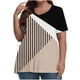 thumbnail image 1 of Camiseta de Manga Corta de Cuello en V Sólido Casual, Camisetas de Manga Corta para las Mujeres, 1 of 4