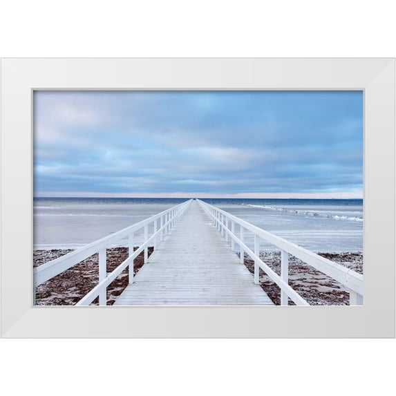 Oleksinski, Jacek 24x17 White Modern Wood Framed Museum Art Print Titled - The bridge