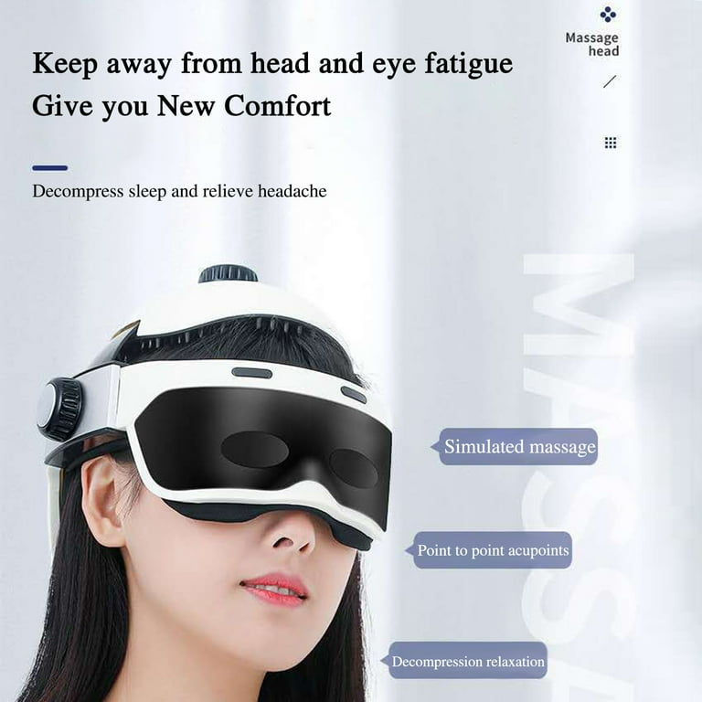 Wjsxc Electric Head Massager, Eye & Neck Massage Helmet With