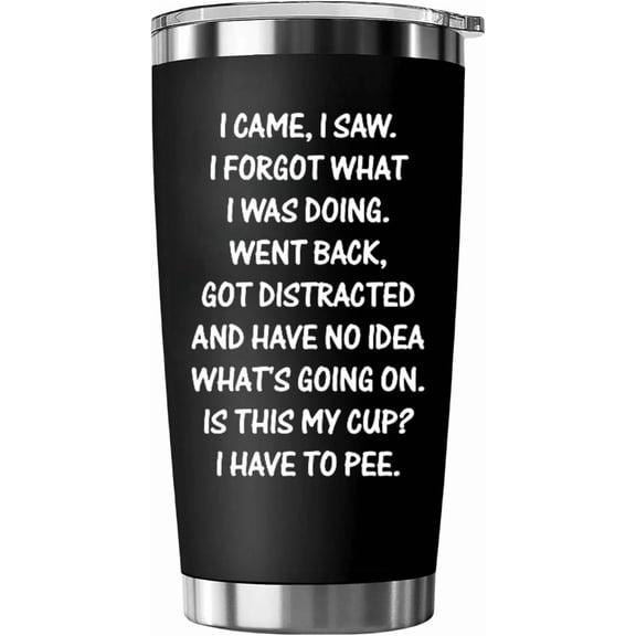 Funny Gifts for Women Men- 20 OZ Stainless Steel Tumbler-Gag Secret Santa Gift for Friends