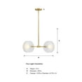 thumbnail image 2 of D311C-4CH-BG Designers Fountain Sky Fall - 4 Light Chandelier -8 Inch Tall and 28 Inch Wide, 2 of 10