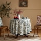 thumbnail image 2 of Mantel ISAENNE Designer de lino francés azul floral, 170 cm, 2 of 6