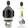 thumbnail image 3 of Graflsoa Universal SUP Valve Adapter for Inflatable Kayaks, Paddle Boards, and Boats - High-Pressure Brass & Rubber Quick-Connect Pump Fitting (Orange/Grey), 3 of 6