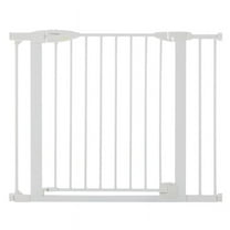 North States 5024129 30 x 29.75-40.5 in. Toddleroo White Metal Auto-Close Gate