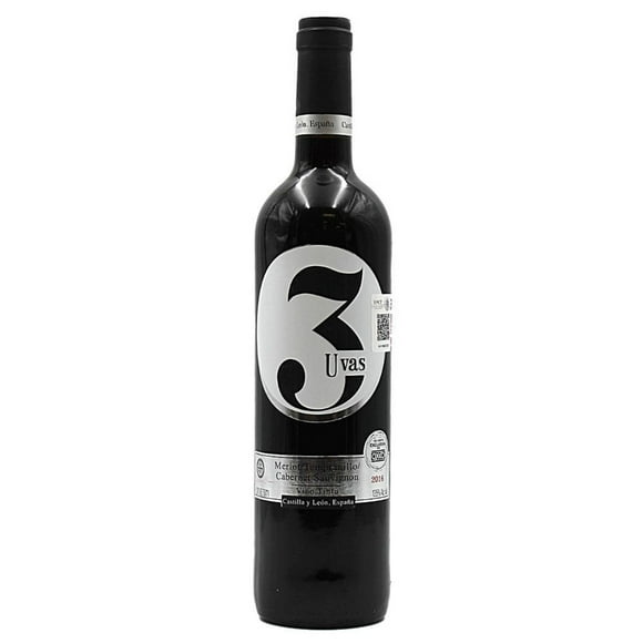 Pack de 6 Vino Tinto 3 Uvas 750 ml