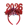 thumbnail image 5 of Sparkly Year Headband Party Hair Glitter Headpiece For Girls Festive Celebration Crafted For And Style, 5 of 5