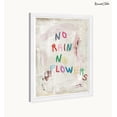 thumbnail image 3 of Wynwood Studio Prints Abstract Typography 15" x 21", White Frame, No Rain No Flowers, 3 of 6