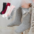 thumbnail image 5 of HAOAN Baby Girls Knee High Socks Tube Cotton Stockings Long Tights Terry Socks, 6-12 Month, 5 Pack, 5 of 6