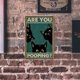 thumbnail image 3 of Placa Metal Vintage Gato Rectangular Pintura Hierro Arte La Pared Del (20x30 Cm), 3 of 9