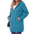thumbnail image 4 of MOSHU Plus Size Women Zip Up Hoodies Long Sleeve Cotton Fleece Sweatshirts for Women Casual Hooded Jackets Fall Tops with Pockets, 4 of 10