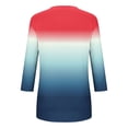 thumbnail image 4 of Rciityk Ladies Tops and Blouses Casual 3/4 Length Sleeve Womens Tops Summer Clothes Oversized V Neck Pullover Tunic Tops, 4 of 5