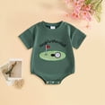thumbnail image 2 of Baby Onesies Boy Newborn Infant Baby Boy Girl Golf Short Sleeve Romper New To The Club Bubble Outfit Summer Jumpsuit Clothes, 2 of 6