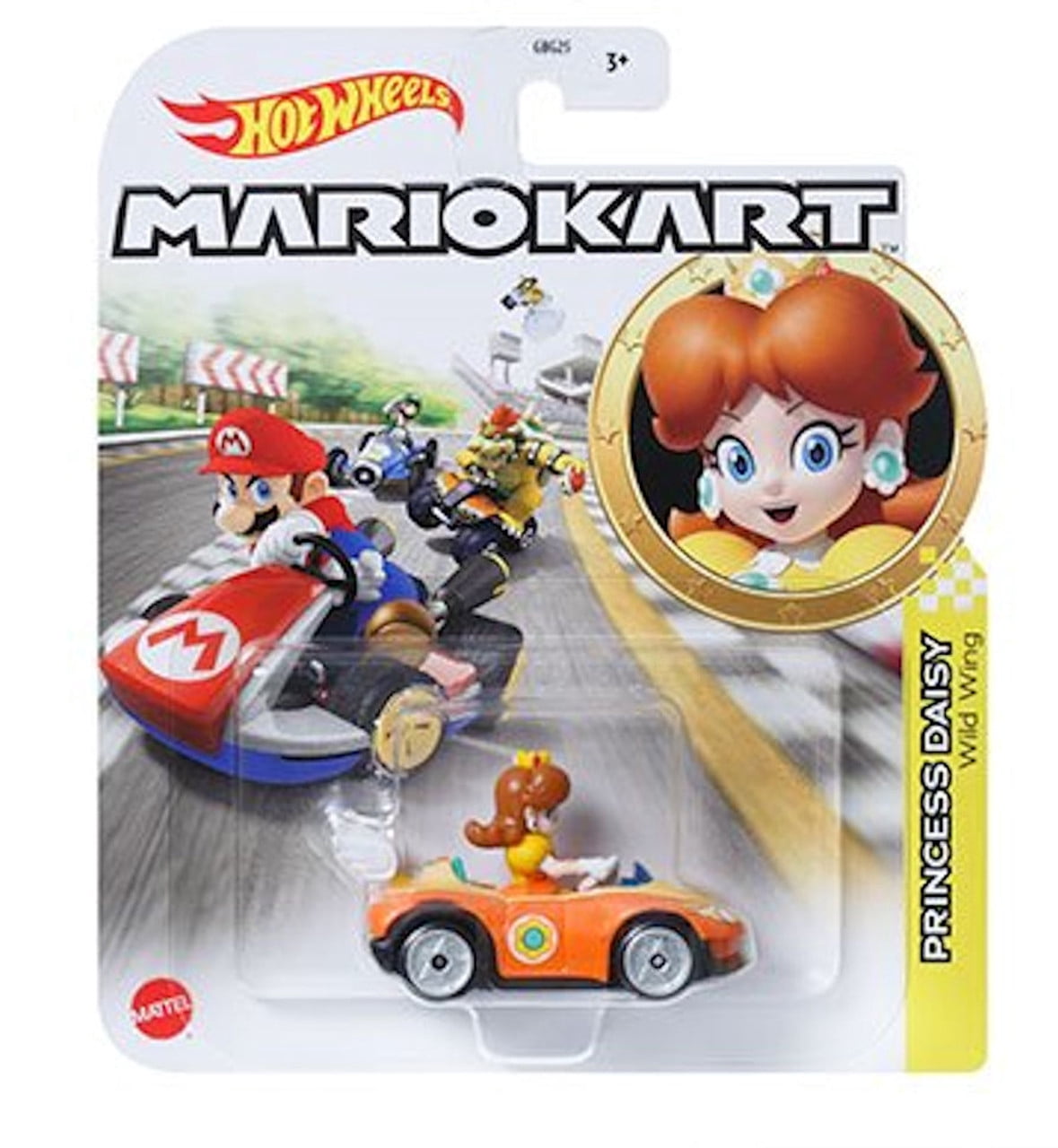 Hot Wheels Mario Kart Die-Cast Character Cars Collection, Set of 8, Nintendo Gaming Vehicles Gbg25-957M