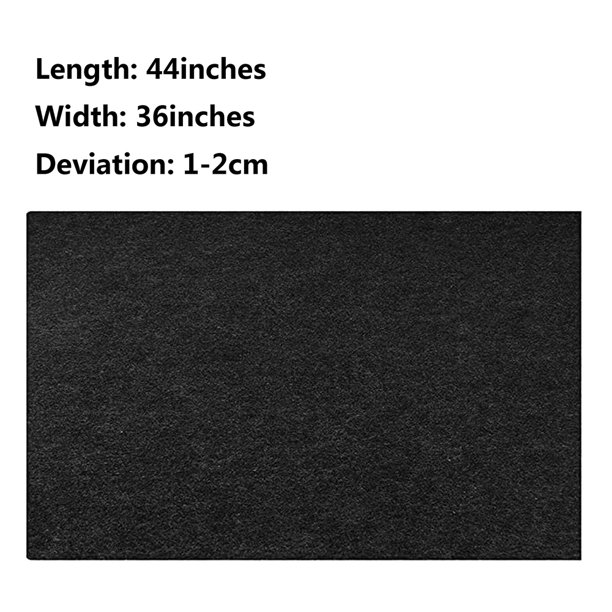 Transer Fireproof Rug Fireplace Hearth Rug Non Slip Protection Mat