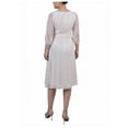 thumbnail image 2 of NY Collection Womens Petites Blouson Midi Fit & Flare Dress, 2 of 2