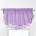 thumbnail image 2 of Stylemaster Elegance Sheer Voile Ascot Valance, 60" x 24”, Lilac, 2 of 4