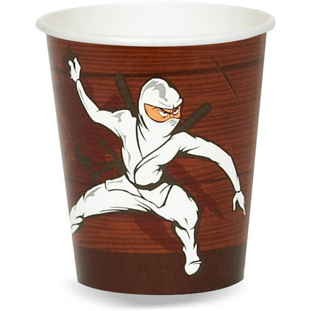 Ninja Warrior Party Supplies - 9 oz. Paper Cups (8)