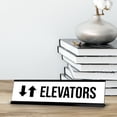 thumbnail image 3 of Elevator Arrows Black Frame, Desk Sign (2 x 8"), 3 of 3