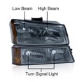 thumbnail image 2 of PIT66 Headlights, Fit For 2003-2006 Chevrolet Silverado Avalanche Corner Light Headlight Assembly, 2 of 9
