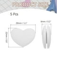 thumbnail image 2 of Uxcell Tennis Racket Vibration Dampener Soft Silicone Racket Shock Absorber for Tennis Racquet String - Heart Shaped White, 2 of 6