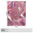 thumbnail image 4 of Orinice Diamond Ring Theme Warm Lightweight Soft Fleece Blanket for All Seasons - Decorative Throw Blanket for Living Rooms, Sofa, Office - Multiple Sizes Available 50x60in, 4 of 6