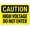 Warning Sign 4, variant on High Voltage Do Not Enter Sign NO.27616 - 8"x12" Metal Tin Sign, Clear Warning for Home Business, Electrical Zone, High Voltage Safety