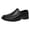 Black, variant on Men's Slip On Loafers Comfortable Wide Toe Box Walking Shoes Slip On Platform Driving Moccasins for Daily Wear Black Size 8.5