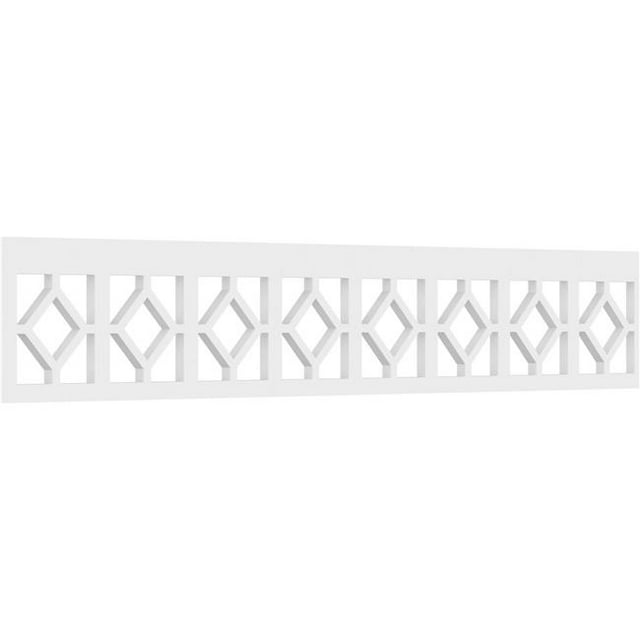 Ekena Millwork RUNP08X0625X48KNS 8 x 48 Po Pas 0,62 Po de Qualité Architecturale PVC Course Garniture