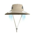 thumbnail image 3 of Uxgjfwu Solar Fan Hat Rotating 180-360 Degrees Removable Fan Charging Accessory for Outdoor Hiking Fishing Summer Sun Cooling, 3 of 8