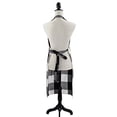 thumbnail image 2 of Fennco Styles Black and White Buffalo Check Plaid Cotton Kitchen Home Apron, 2 of 4