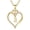B Gold, variant on A heart-shaped letter necklace, made of 925 sterling silver and plated with 14K gold, featuring the letters A-Z in heart shapes. A perfect jewelry gift for a mother or wife.